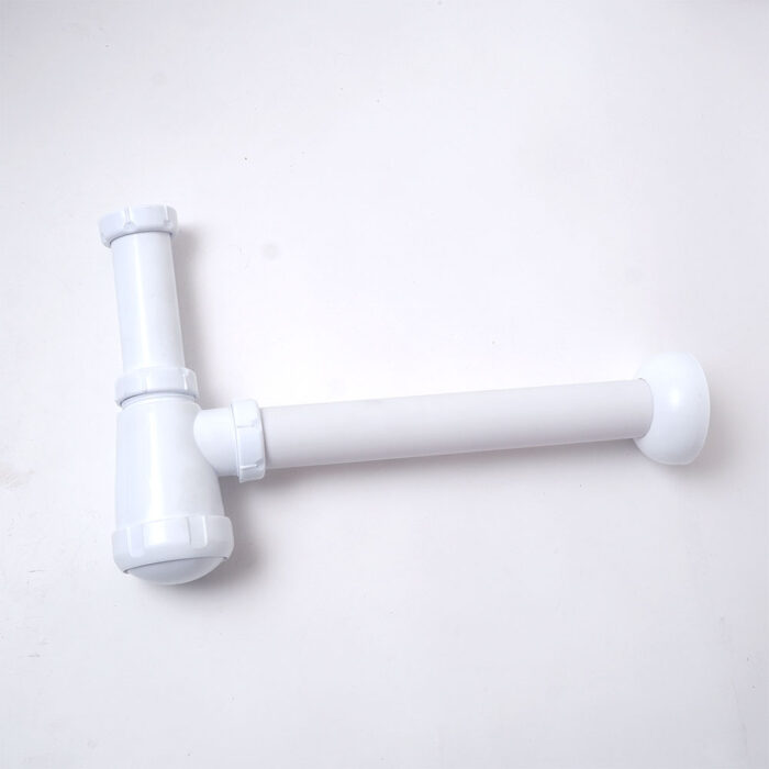 ABS Bottle Trap Single White 1-1/2"