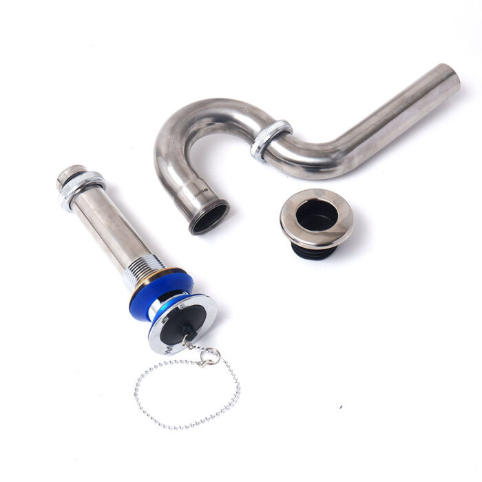 Stainless P-Trap With P.O. Plug 1-1/4" Heavy Duty