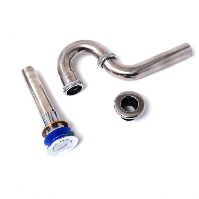 tainless P-Trap With P.O. Plug Push Down 1-1/4" Heavy Duty