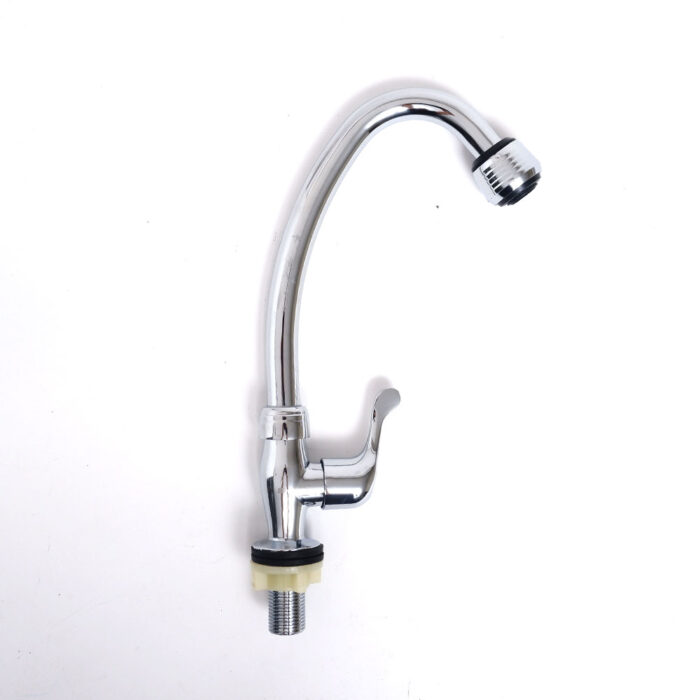 Gooseneck Kitchen Faucet Vertical Tap With Aerator