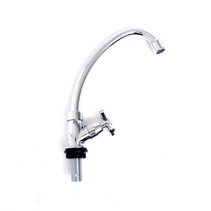 ABS Gooseneck Faucet-Vertical Tap Chrome Plated