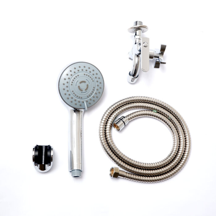 Telephone Hand Shower 3 Way With 2 Faucet Set