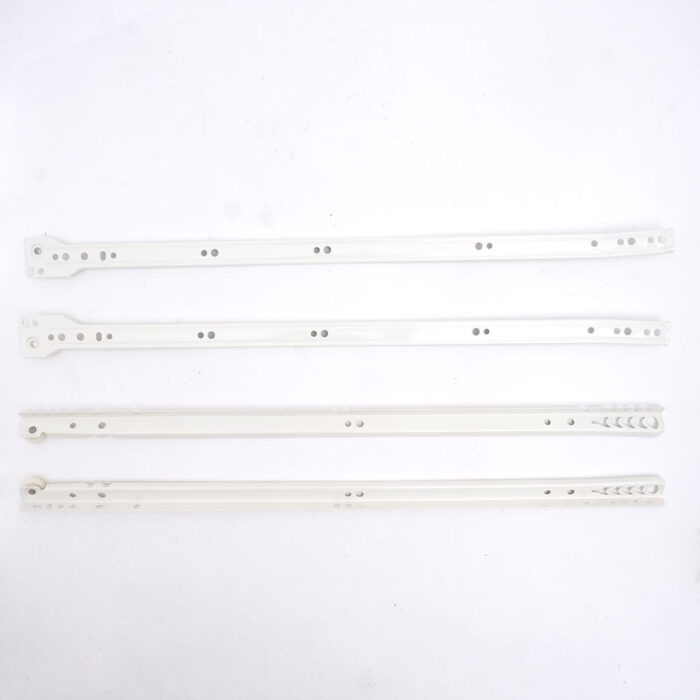 Drawer Slide Powder Coated White 22"