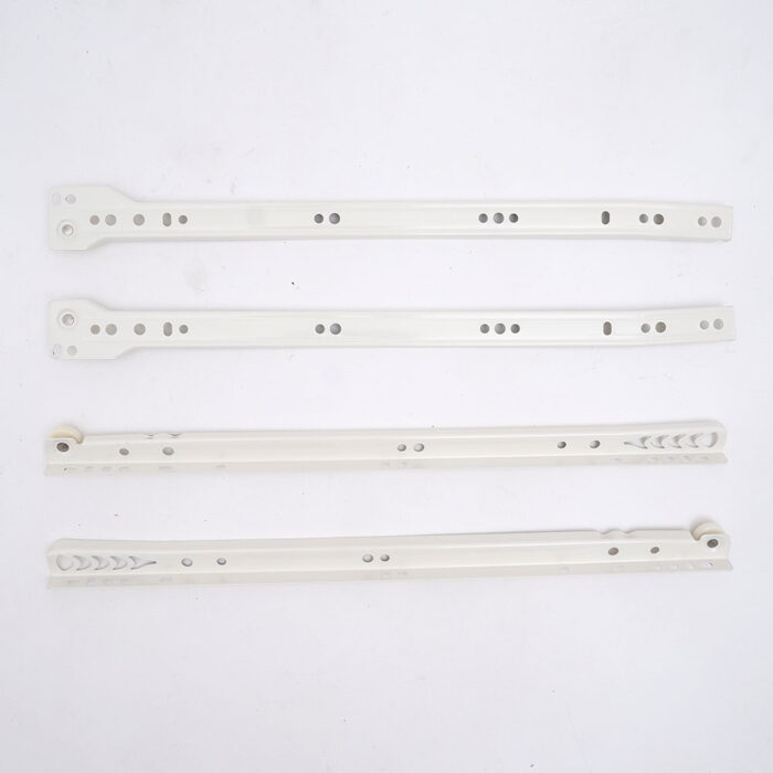 Drawer Slide Powder Coated White 16"