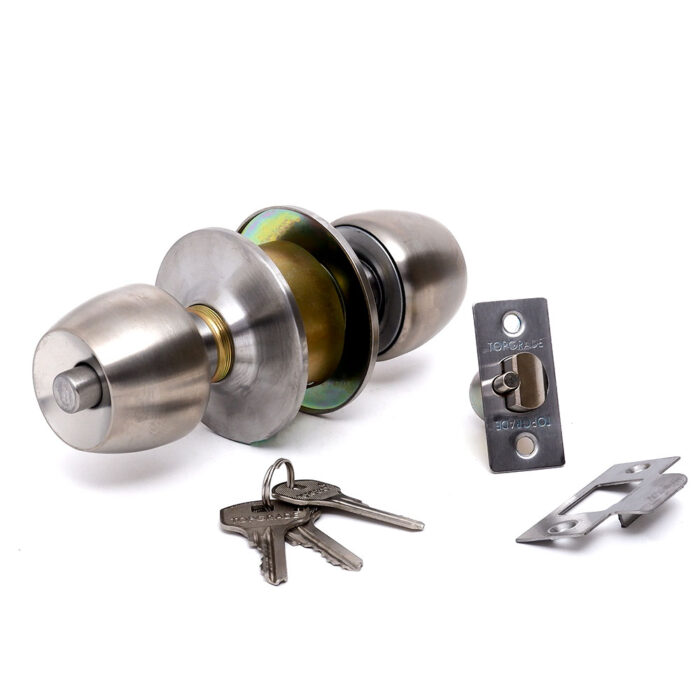 Cylindrical Knob Lockset Stainless Steel