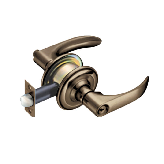 Cylindrical Lever Lockset Antique Brass