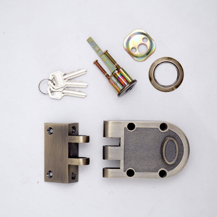 Jimmy Proof Deadlock Single Cylinder Antique Brass
