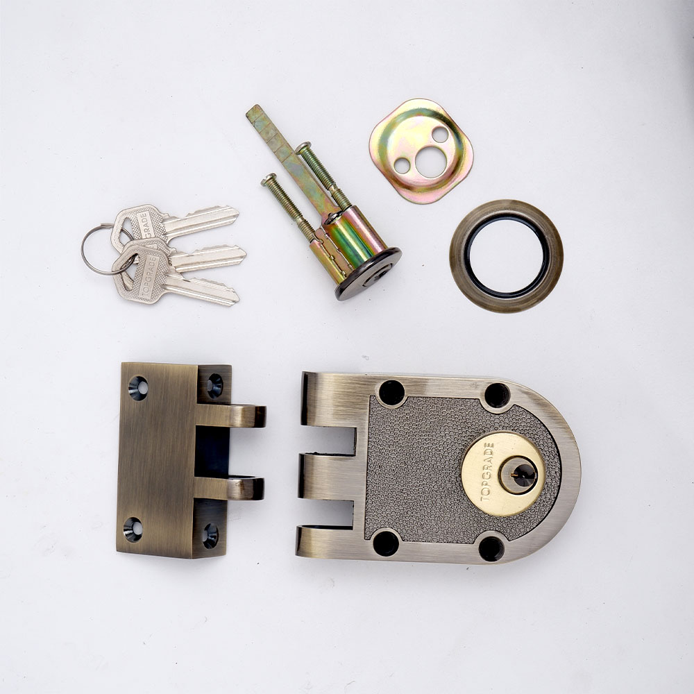 Jimmy Proof Deadlock Double Cylinder Antique Brass - CMA
