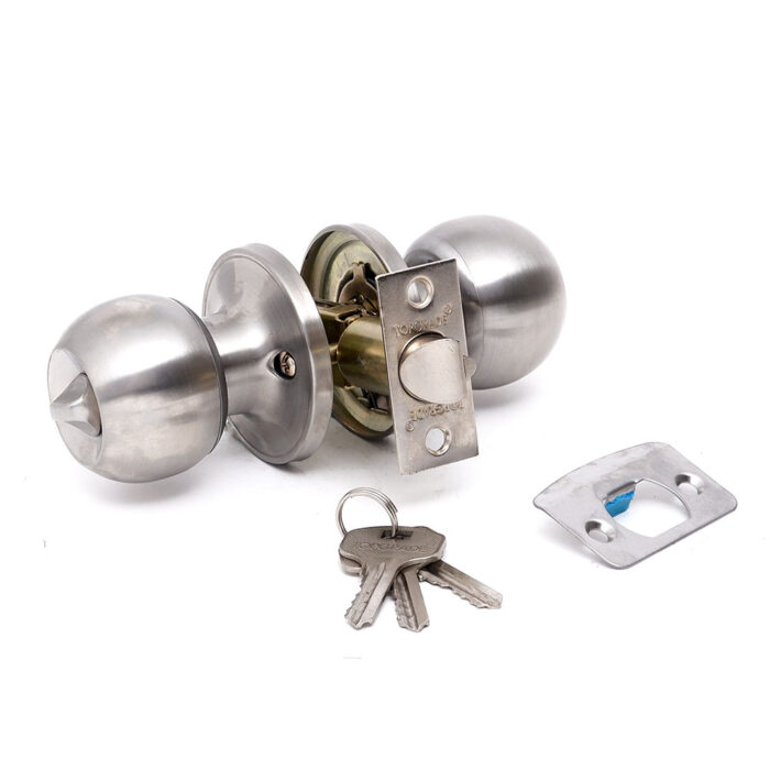 Tubular Knob Lockset Stainless Steel