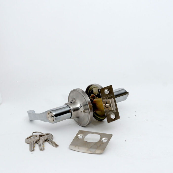 Tubular Lever Lockset Chrome Plated