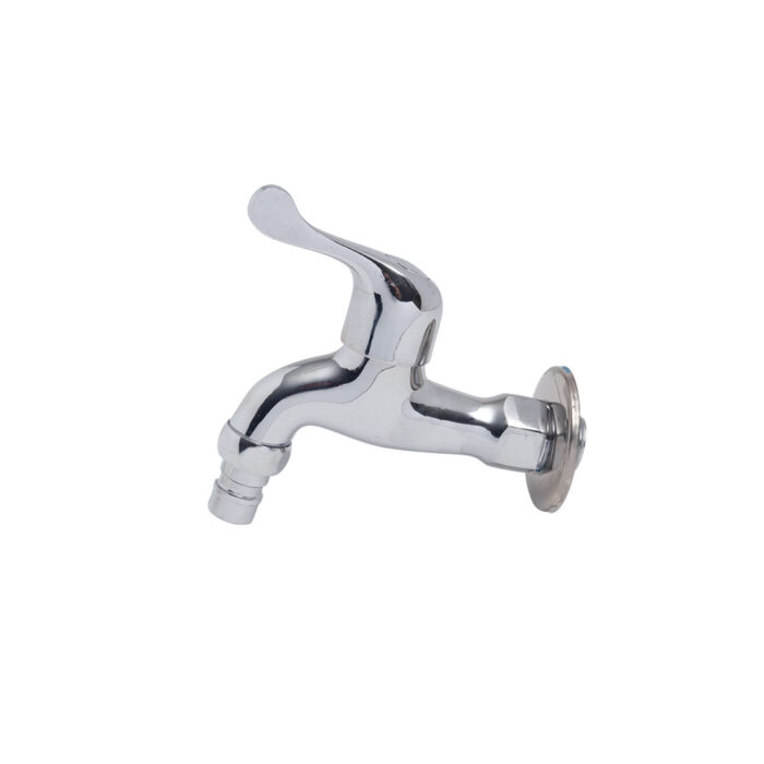 Brass Sink Faucet Chrome Plated - Hose BIBB