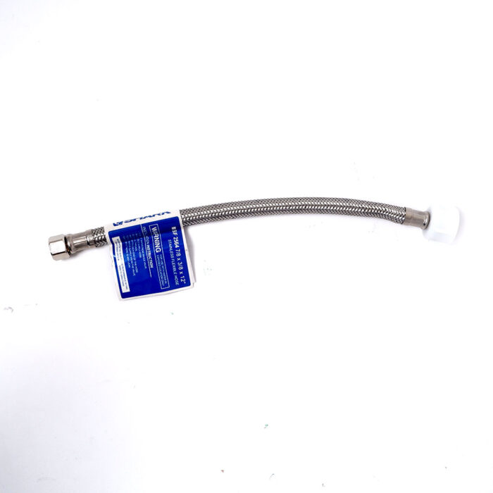 Stainless Flexible Hose 7/8" x 3/8" x 12" - Water Closet