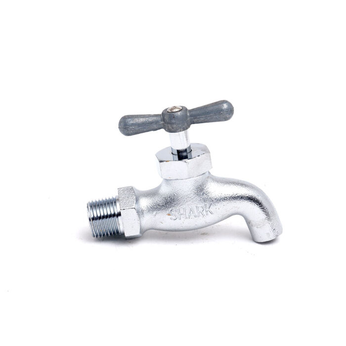 Brass Faucet Chrome Plated Plain BIBB - Big