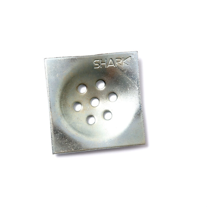 Heavy Duty Steel Floor Drain 4" x 4" - Electroplated