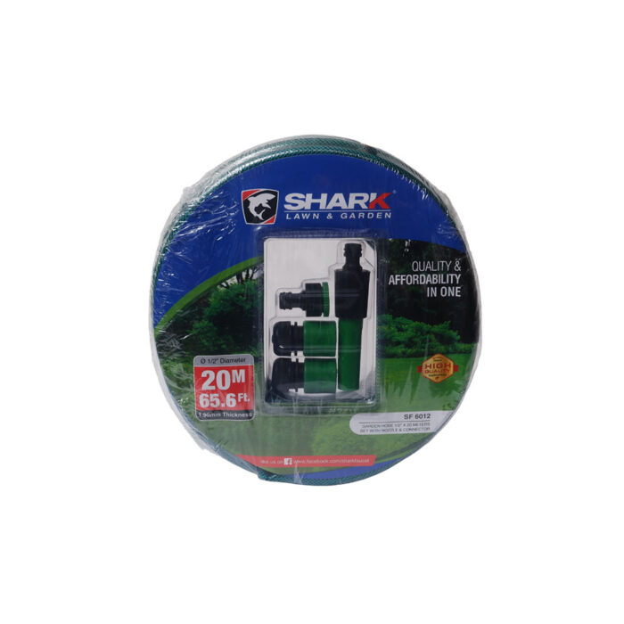 Garden Hose Set with Nozzle & Connector 1/2" x 20m
