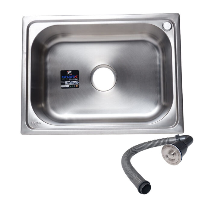 304 Stainless Steel Kitchen Sink Single Bowl 24" x 17.7" x 7"