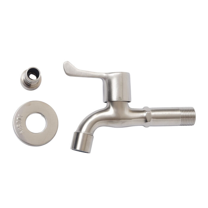 304 Stainless Steel Wall Faucet 1/2" x 4" Cold Line