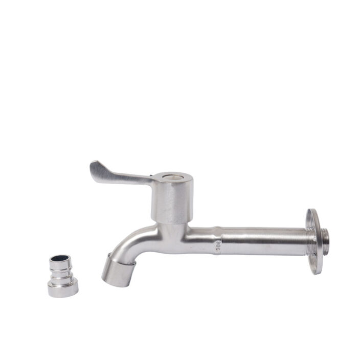 304 Stainless Steel Wall Faucet 1/2" x 6" Cold Line