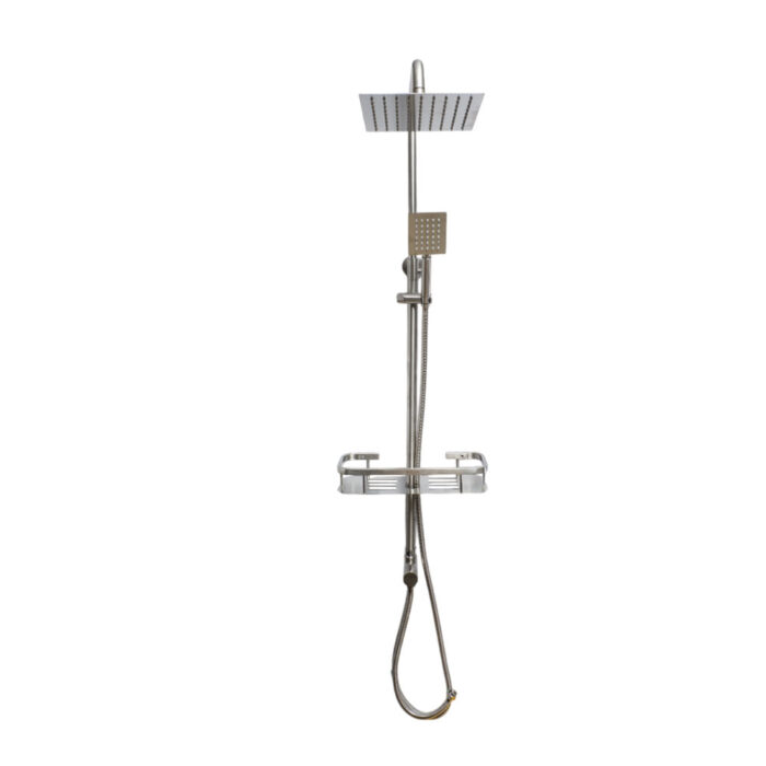 304 Stainless Steel Shower Set with Diverter - Square