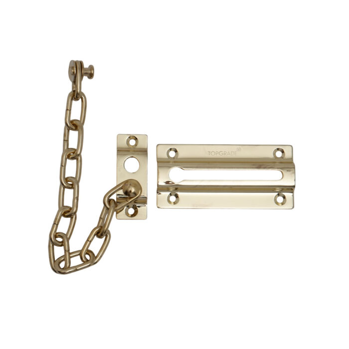 Door Chain Polished Brass