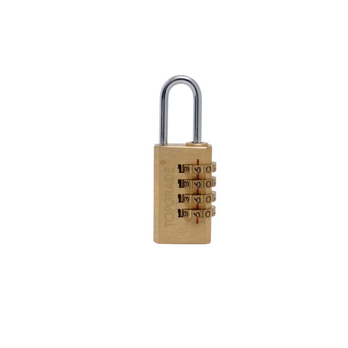 HD Luggage Combination Brass Padlock - 4 Dials