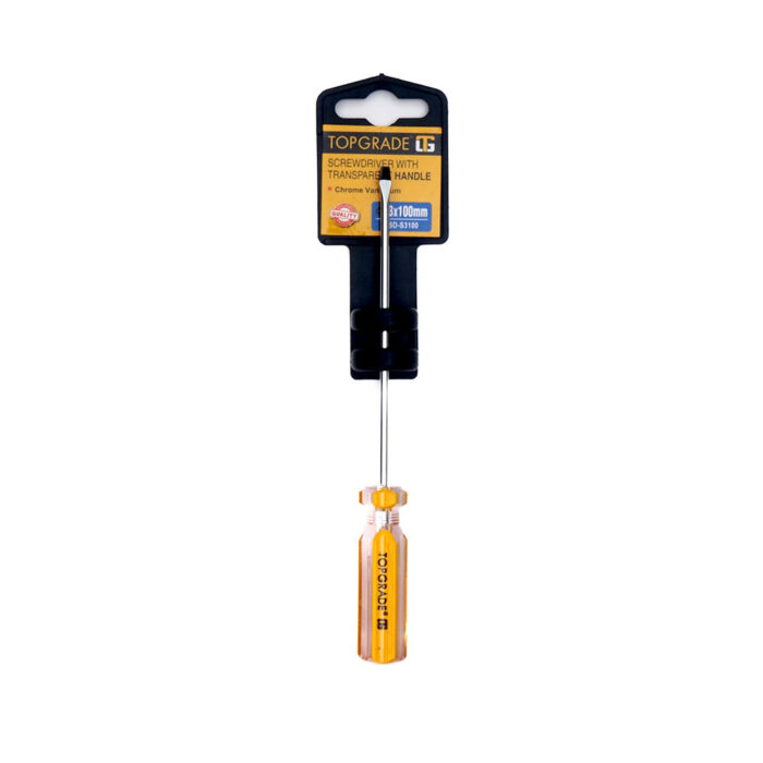 Slotted Screwdriver with Transparent Handle 3 x 100mm