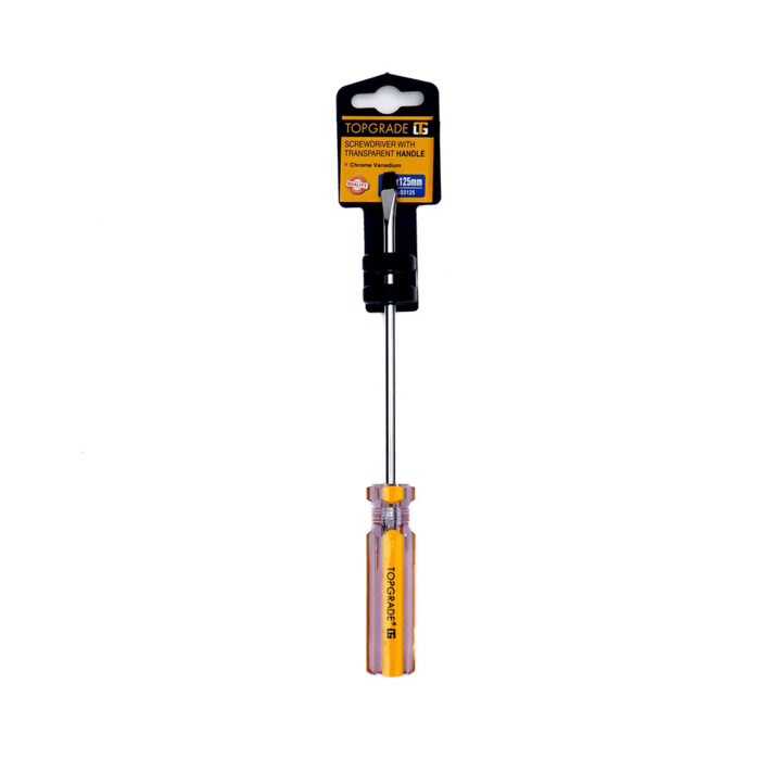 Slotted Screwdriver with Transparent Handle 5 x 125mm