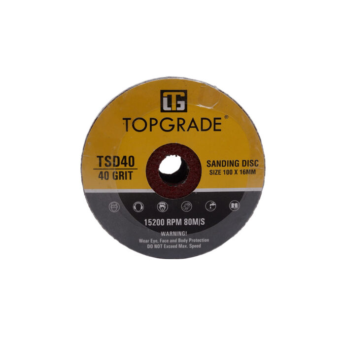 Sanding Disc #40 Grit - 100 x 16mm