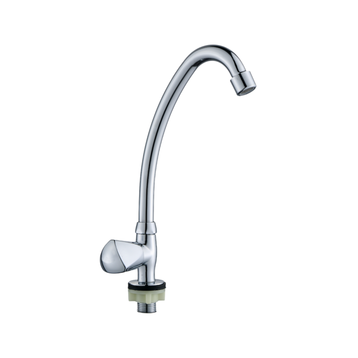 Gooseneck Kitchen Faucet Triangle Handle - Vertical Tap