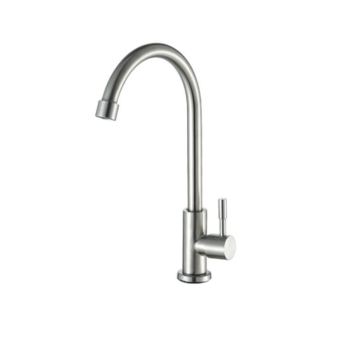 Stainless Gooseneck Faucet - Vertical Tap