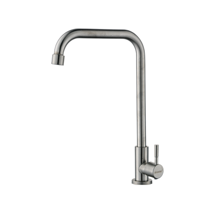 Stainless Gooseneck Faucet - Vertical Tap