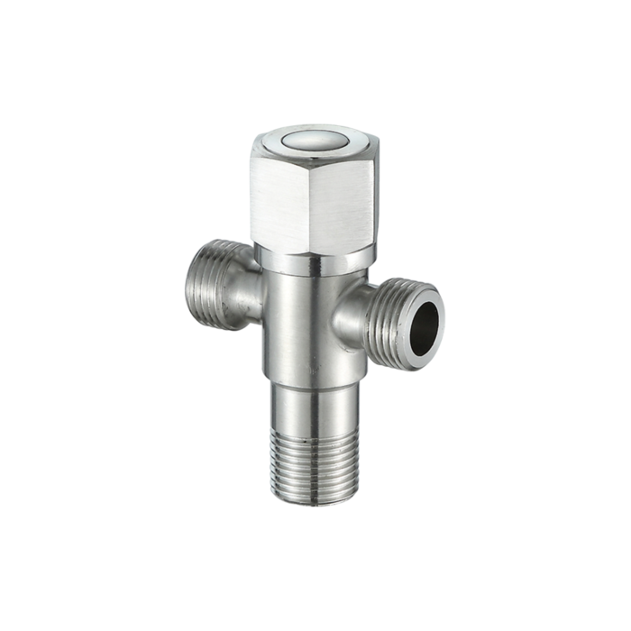 Stainless 3 Way Angle Valve 1/2" x 1/2" x 1/2"